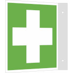 Erste-Hilfe-Schild - Fahne - langnachleuchtend Erste Hilfe