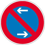 Verkehrsschild Eingeschränktes Haltverbot Mitte VZ: 286-30