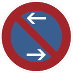 Verkehrsschild Eingeschränktes Haltverbot Mitte VZ: 286-30