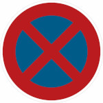 Verkehrsschild Absolutes Haltverbot VZ: 283