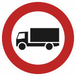 Verkehrsschild Verbot für Kraftfahrzeuge über 3,5 t VZ: 253