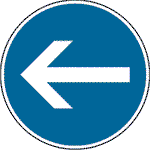 Verkehrsschild Vorgeschriebene Fahrtrichtung VZ: 211