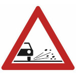 Verkehrsschild Splitt, Schotter VZ: 101-52