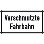 Verkehrsschild nach StVO / Typ 1, Nr. 1006-35 Verschmutzte Fahrbahn