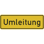 Verkehrsschild Umleitungsankündigung VZ: 457.1