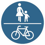 Verkehrsschild Gemeinsamer Geh- und Radweg VZ: 240