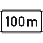 Zusatzzeichen nach StVO - Nr. 1004-30 Nach 100 m