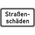 Zusatzzeichen nach StVO - Nr. 1006-34 Straßenschäden