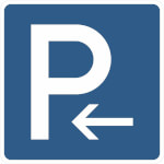 Verkehrsschild Parken Anfang oder Ende VZ: 314-10