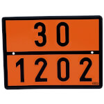 Gefahrentafel nach GGVS/ADR, Einstofftafel für Heizöl / Diesel