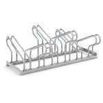 WSM Fahrradständer Bügelparker 2156 6 Einstellplätze zweiseitige Radeinstellung