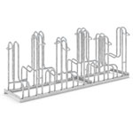 WSM Fahrradständer Bügelparker 4160 10 Einstellplätze zweiseitige Radeinstellung