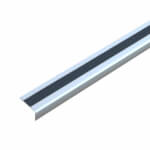 Antirutsch-Treppenkantenprofil schwarz zum Verschrauben, Rutschhemmung R 13