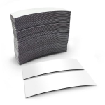 Permaflex Magnet-Folienstreifen, weiß zur Regalbeschriftung, 1 VE = 100 Stück