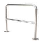 Fahrradständer Anlehnbügel mit Knierohr, zum Aufdübeln