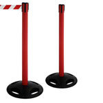 Absperrsysteme GuideLine Kunststoffpfosten, rot, Höhe: 1,0 m,
