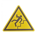 m2 Antirutschbelag Warnzeichen selbstklebend, Symbol: Vorsicht, Treppe