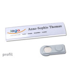 badgetec Namensschilder profil 30 Hohlprofil mit Magnetverschluss, Sichtfläche aus Acrylglas