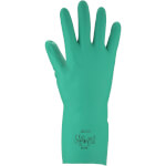 Asatex 3450 Chemikalienschutzhandschuh ECO grün Nitrilhandschuh mit Baumwollbeflockung