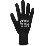 Asatex E081 Montagehandschuh eFLex schwarz feinfühliger Feinstrickhandschuh mit Mikroschaumbeschichtung