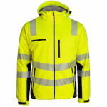 Asatex Prevent Trendline Warnschutzjacke gelb Wind- und Wasserdichte Softshelljacke mit Reflexstreifen