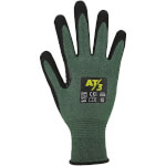 Asatex 3099 Schnittschutzhandschuhe grün mit Nitrilschaumbeschichtung und Schnittschutzstufe 3