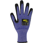 Asatex 5099 Schnittschutzhandschuhe blau mit Nitrilschaumbeschichtung und Schnittschutzstufe 5