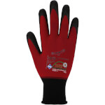 Asatex Condor-T Arbeitshandschuhe rot-schwarz hochwertiger Montagehandschuh für extra feinfühlige Arbeiten