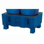 Auffangwannen ASECOS PE-Auffangwanne für 2 Fässer à 60 Liter,