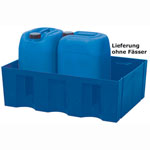 Auffangwannen ASECOS PE-Auffangwanne für 1 Fass à 60 Liter,