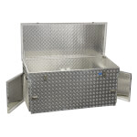 Alutec Riffelblechbox R883 extra stabile Aluminium-Riffelblechbox mit zwei seitlichen Türen