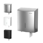 Air-Wolf Serie Alpha Duplex-Rollenspender für 3 Haushaltsrollen oder 1 Großrolle, frei befüllbar