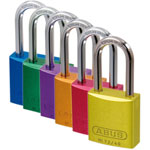 Abus Aluminium-Vorhangschloss 72/40 in unterschiedlichen Farben, gehärteter Edelstahlbügel