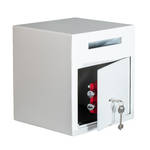 Einwurftresor mit Einwurfschlitz Sicherheitsstufe A, mit Doppelbartschloss