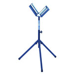 Materialständer mit 3-Fuß Konstruktion, stufenlose Höhenverstellung, Tragrollen stahlverzinkt