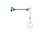 B-Safety ClassicLine Körper-Notdusche zur Wand-Über-Tür-Montage Aufputz mit Zugstange und Ringgriff