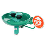 Augenduschen Notduschen B-SAFETY Sicherheits-Augendusche mit Edelstahl-Auffangbecken,