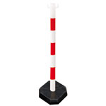 Absperrpfosten  mobiler Kunststoffpfosten, witterungsbeständig