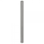 Edelstahl-Absperrpfosten Rundkopf herausnehmbar mit Bodenhülse