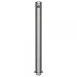 Edelstahlpoller Easy Twist, mit Rundkopf Bodenhülse mit Dreh-Klemmverschluss und Dreikantschloss