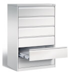 C+P Stahl Kartei-Schubladenschrank Acurado 6 Schubladen voll ausziehbar