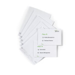 CLICK SIGN Door Sign Refill Din A5 bedruckbare Einsteckschilder für Türschilder zur Beschriftung