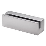 CLEAR Wandhalter aus Aluminium, für 6 mm Materialstärke,