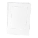 Beschriftungseinlage aus Papier weiß 120 g/m² perforiert, Beschriftung mittels Ink-Jet- oder Laserdrucker