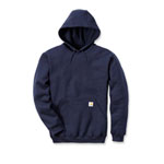 Carhartt Hooded Sweatshirt Kapuzenpullover navy mit Kapuze, Vordertasche, elastische Bündchen