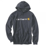 Carhartt Logo Graphic Kapuzenpullover anthrazit mit Kapuze, Vordertasche, elastische Bündchen