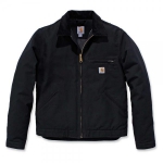 Carhartt Detroit Jacke schwarz mit Brusttasche, 2 Innentaschen, Reißverschluss mit Sturmklappe
