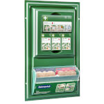 Cederroth Erste-Hilfe-Tafel Mini gefüllt mit Pflaster und Blutstiller