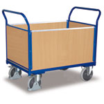 VARIOfit® Transportwagen Vierwandwagen mit pulverbeschichtet enzianblau