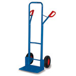 Sackkarren Stahlrohrkarren VARIOFIT  Stapelkarre mit Stahlblechschaufel, Luftbereifung,